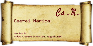 Cserei Marica névjegykártya